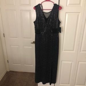 Black sequin formal dress